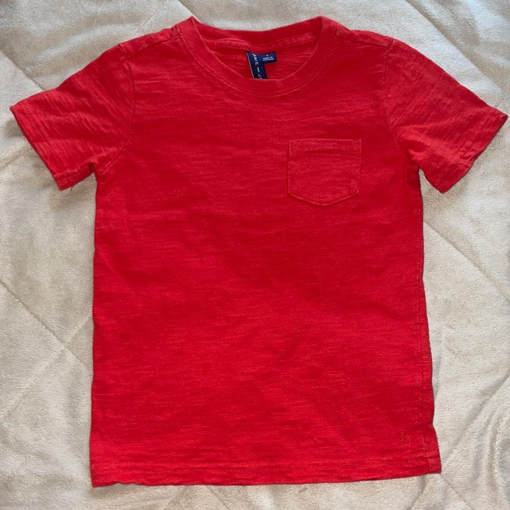 Janie and Jack Red Cotton T-Shirt